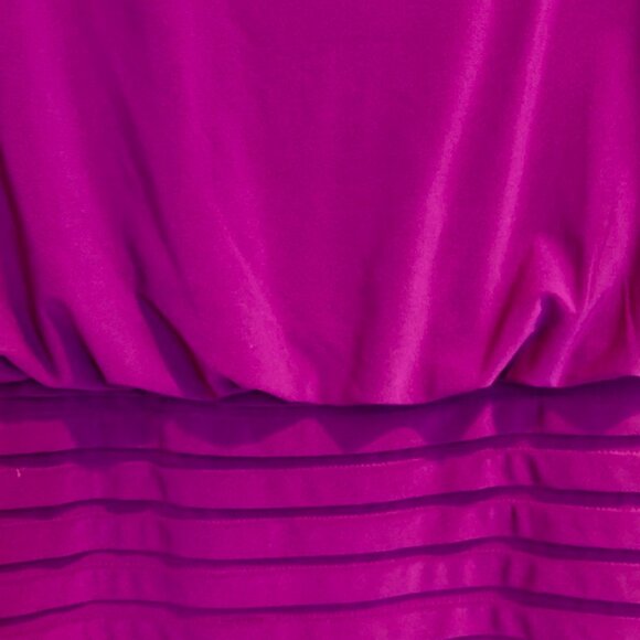 Adrianna Papell Purple Blouson Sleeveless Dress - Picture 6 of 14